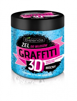 Gél na vlasy GRAFFITI 3D Strong Keratín gél na vlasy 250g